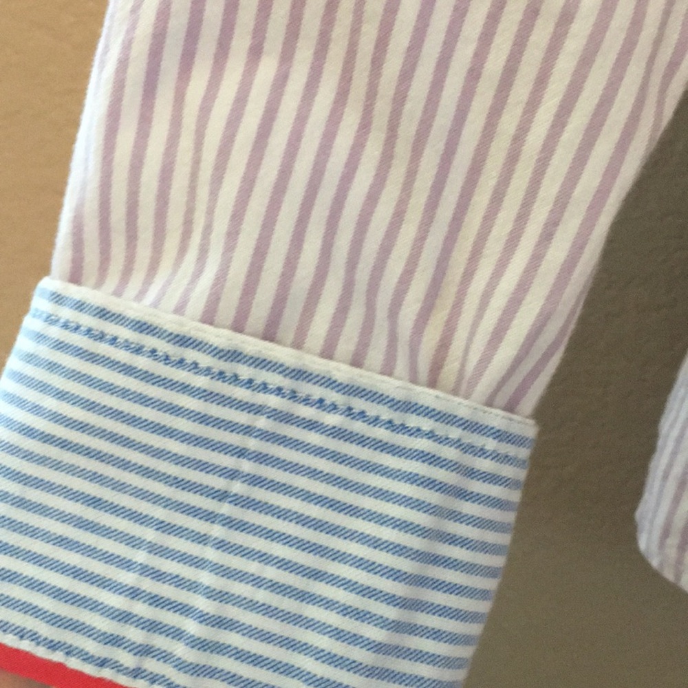 Strip Button Up Top - Picture 3 of 4